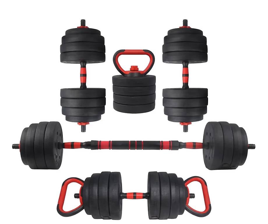 Hantelset 3-in-1 40 kg