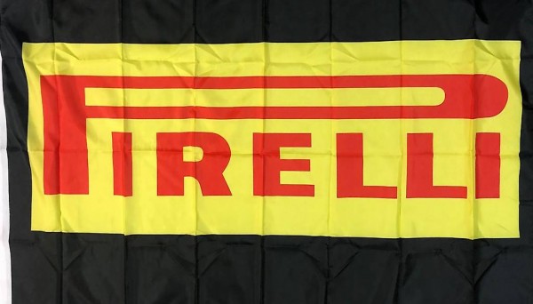 Fahne Pirelli Reifen Pneu 150 x 90 cm