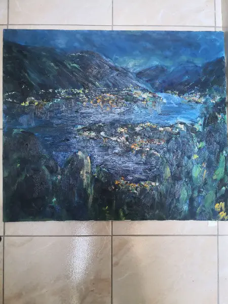 Lago Maggiore bei Nacht 60x70