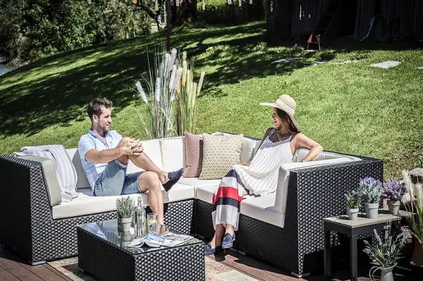  Lounge.Loungegruppe.Loungemöbel.Rattan Lounge.Gartenmöbel