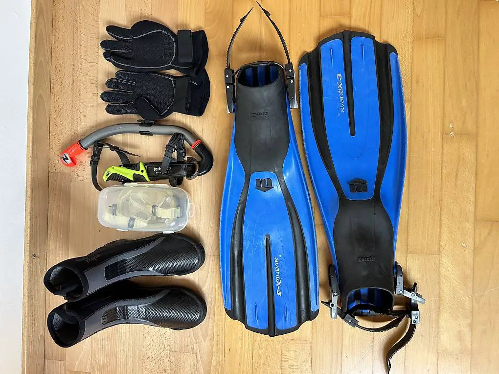 Tauchausrüstung, wenig gebraucht