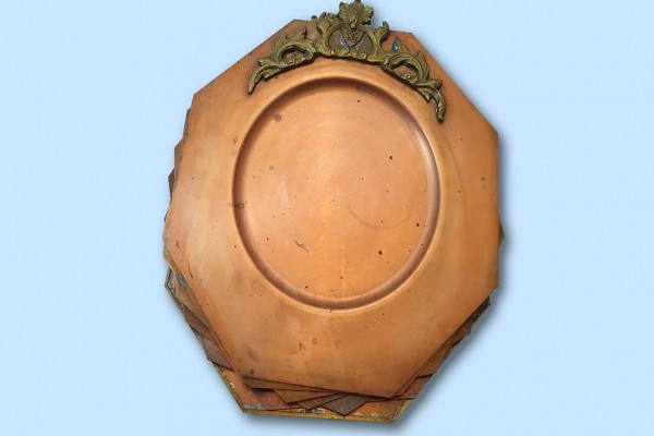  Protzig-schönes Kupfer Platzteller-Set