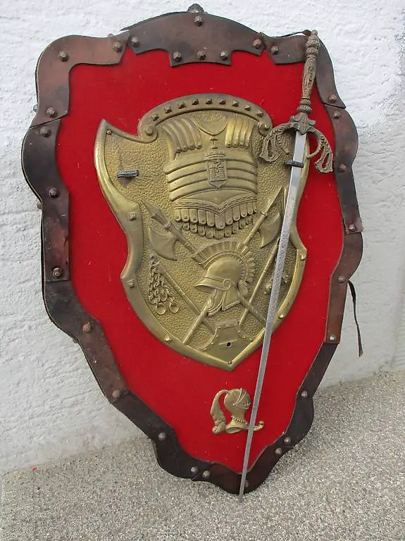Ritter-Schild Römer Mittelalter Burg Schloss Schwert Ritter