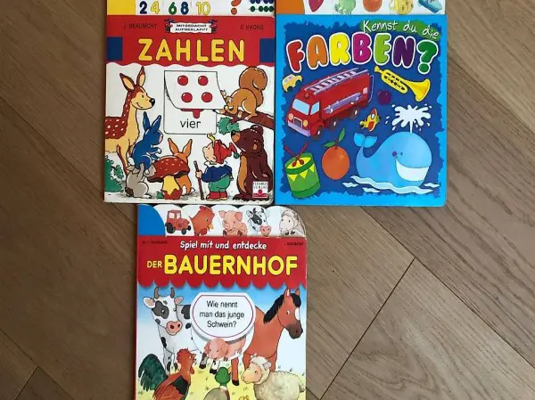 3 Lern Bücher klein Kinder
