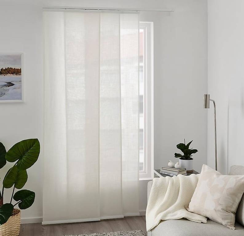 Ikea Klipply Flächenvorhänge, 2er Set, Weiss, Neu