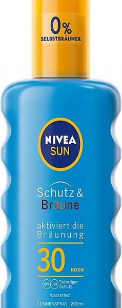  NIVEA Sun Sonnenspay Schutz und Bräune LSF 30 200 ml