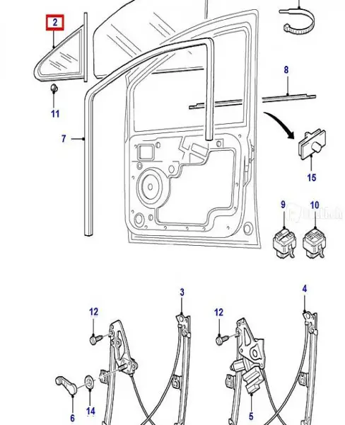  Dreieckfenster links für Ford Galaxy 1073893