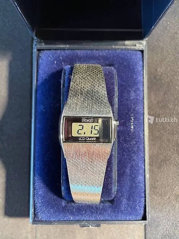 Buler Watch & Co. Royal LCD Quartz, anni 70, Full Set