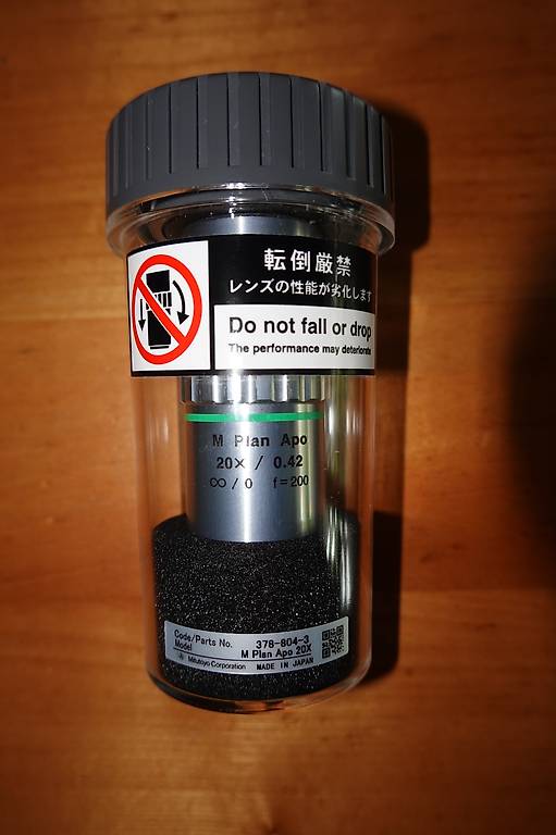 Mikroskop-Objektiv Mitutoyo M Plan Apo 20X Ser.nr. 378-804-3