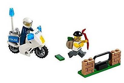 City Polizei Motorrad Jagd