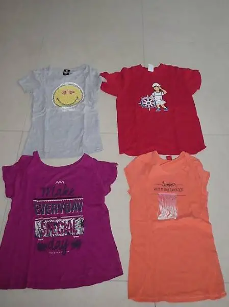 4 Shirt gem. Foto, Gr. 146/152