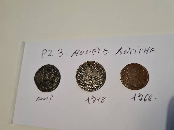 Pz 3 monete Antiche, medio evo .