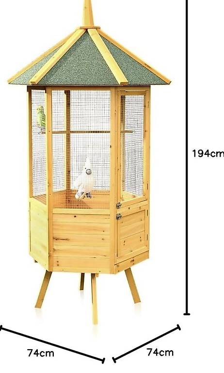 Vogelvoliere XXL 6-Eck