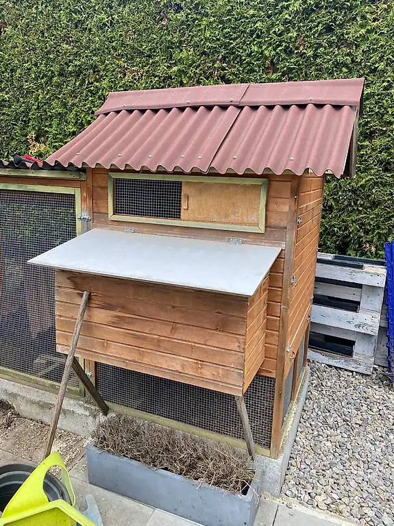 grosser Hühnerstall mit Freilaufgehege