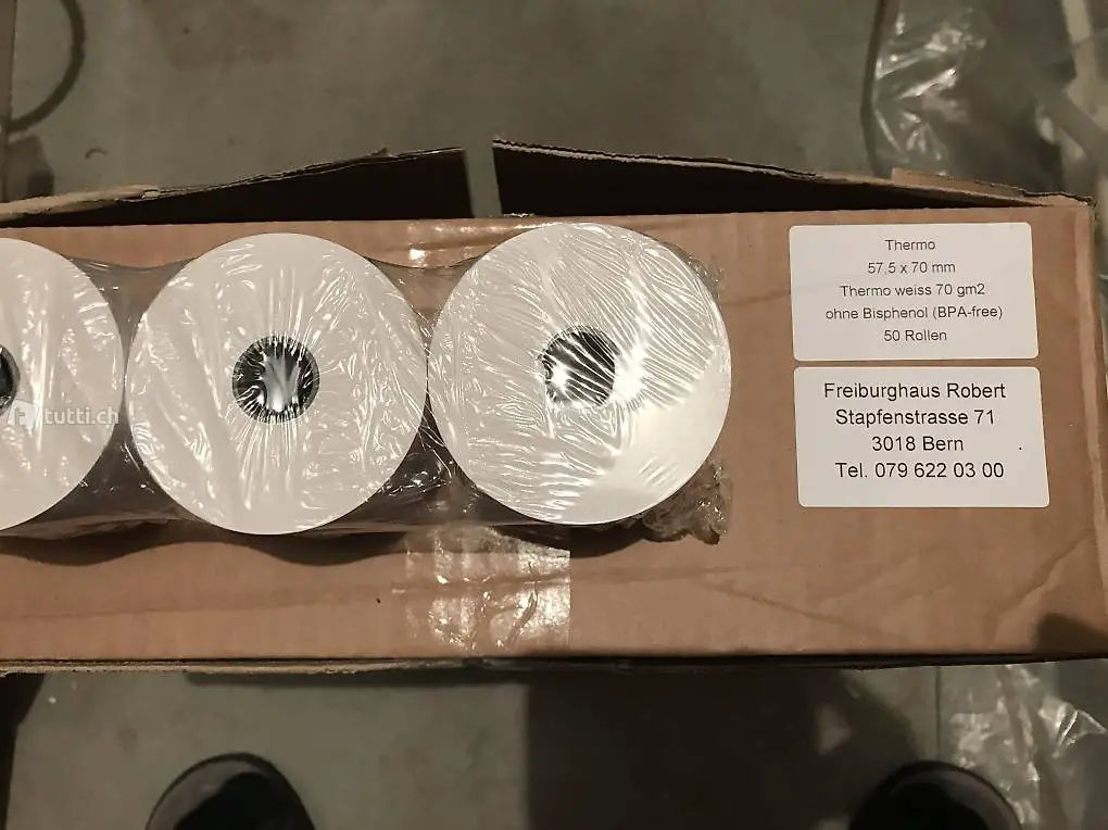 Thermopapierrollen, Registrierkassen, Kassensystem, Kassenrolle