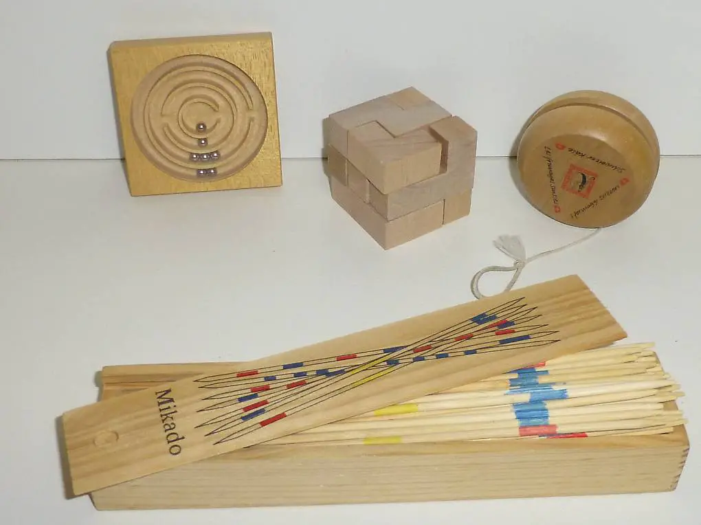 Holzspielzeug Geduldspiele Geschicklichkeitsspiel Mikado