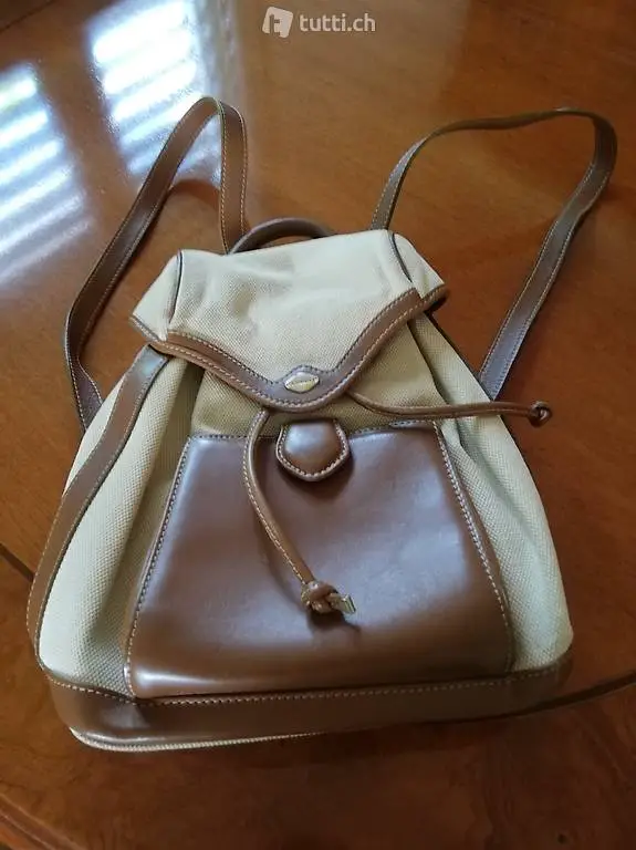 BORSA ZAINETTO "panna/cuoio" usata in ottimo stato