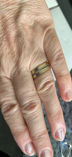 14 Karat Gold Ring 16 mm