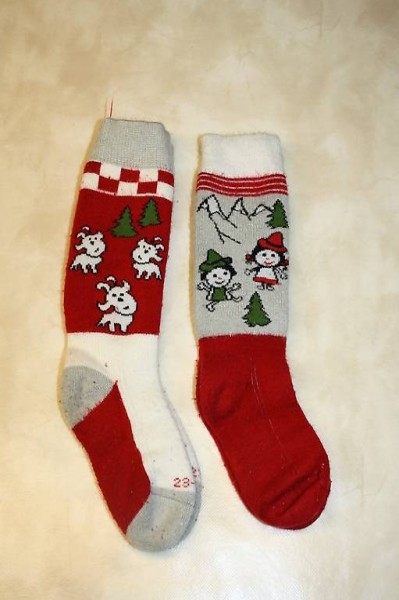Div. 2er-Set Wintersocken, Gr. 23-26