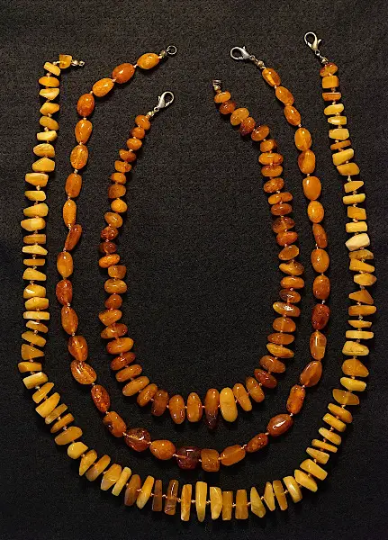 Bernsteinketten; 3Stück