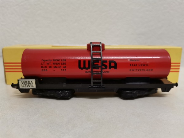 WESA Zisternenwagen WESA rot, mit Schachtel