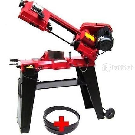  NEU Metallbandsäge 115mm Tischsäge Eisensäge + Ersatzsägeban