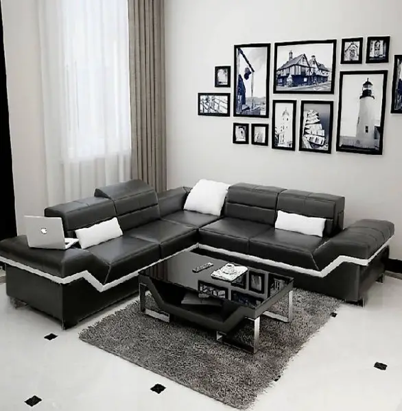  LEDERSOFA XXL WOHNLANDSCHAFT COUCH DESIGN ECKSOFA NEW YORK I