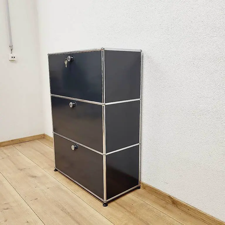 USM Haller Kommode Anthrazitgrau 1x3