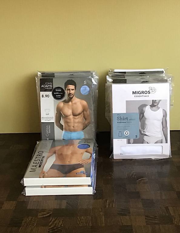 herrenslip und men-shirt 100% baumwolle