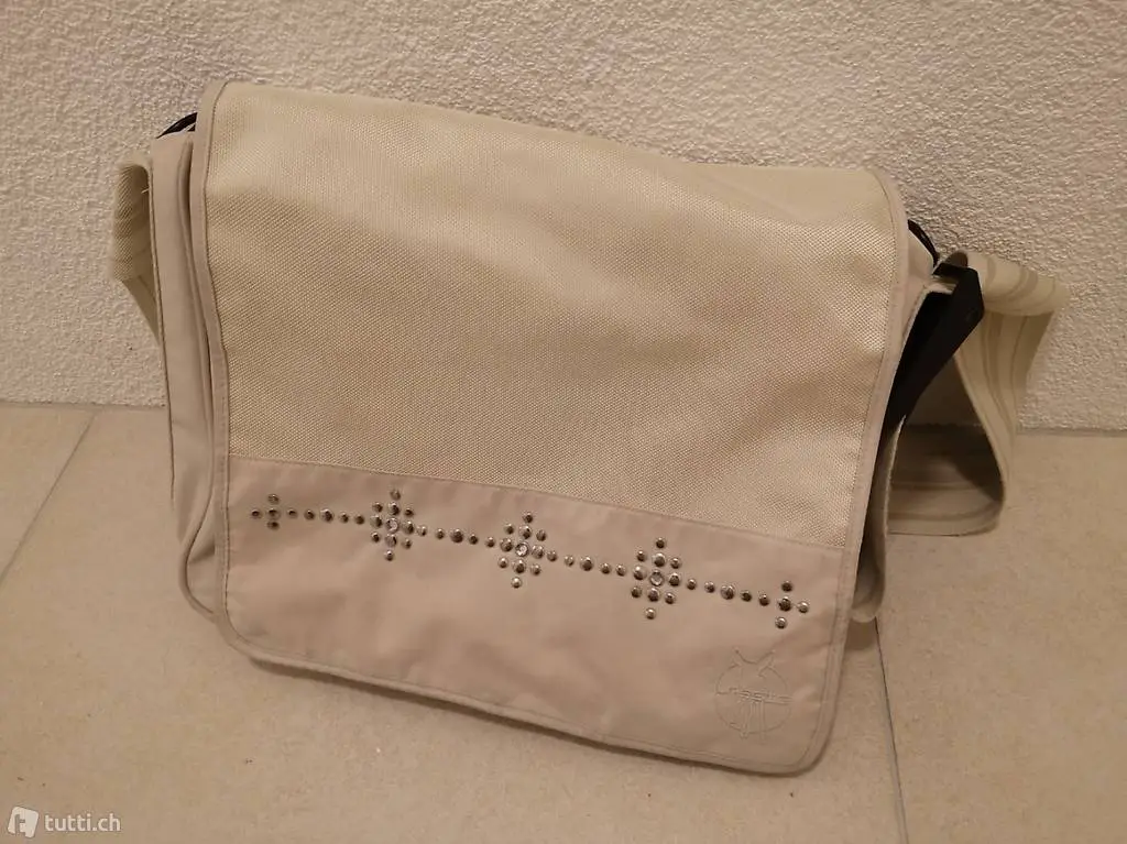 Lässig Wickeltasche / Kinderwagentasche, beige