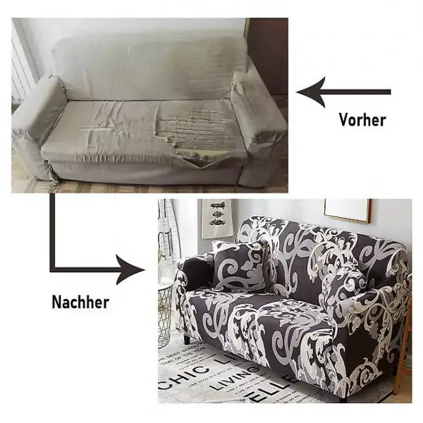  Stretch Sofaüberwurf (diverse Grössen und Designs)