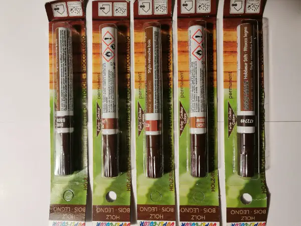 5 x NEUER Holzretouschierstift, Farb-Auswahl, Liquidation