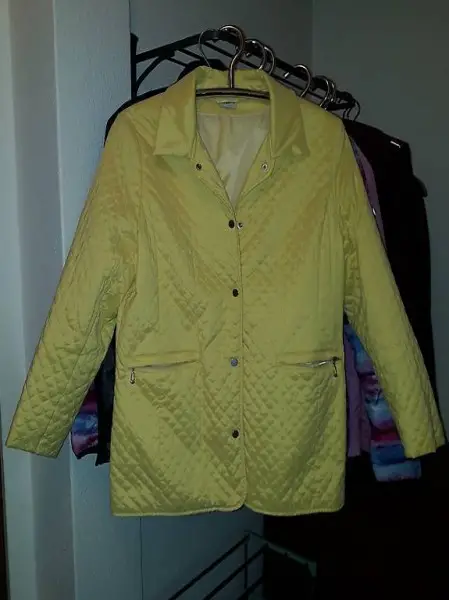 Leichte Stepp - Jacke, hellgelb, Gr 36/38