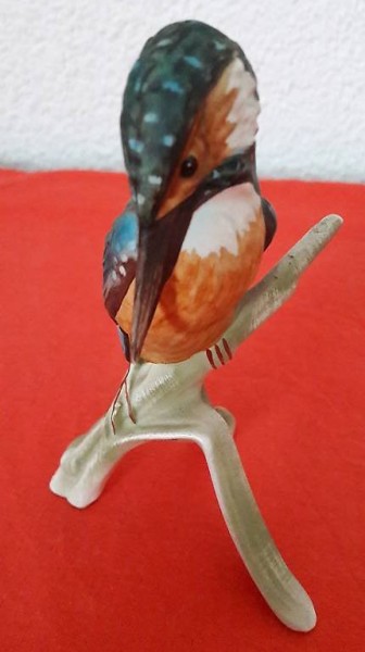  Goebel W. Germany Eisvogel Blatt sitzend