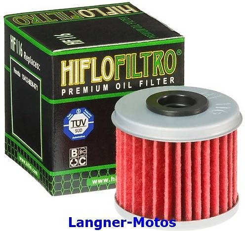 hiflo ölfilter hf 116 honda: 15412-men-671 15412-meb-671 neu
