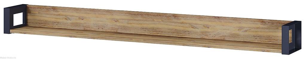 Wandregal California, Akazie Cognac gebürstet