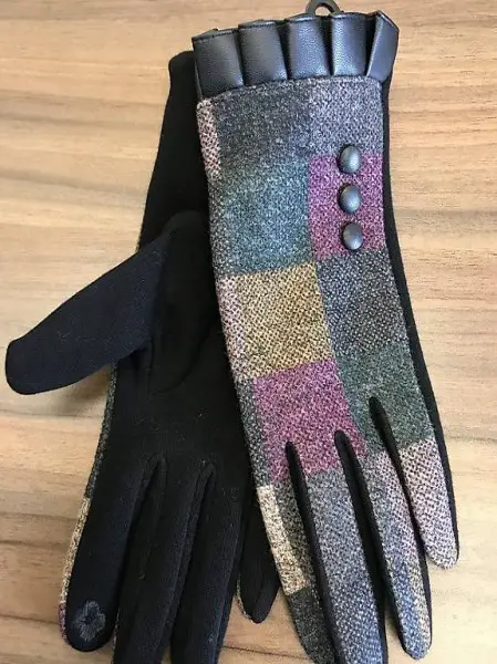 Handschuhe Damen Bunt