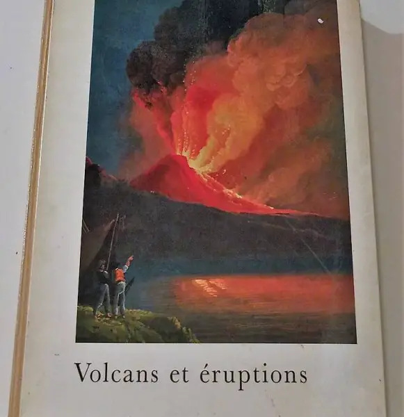 Livre Volcans et éruptions de Haroun Tazieff 1960