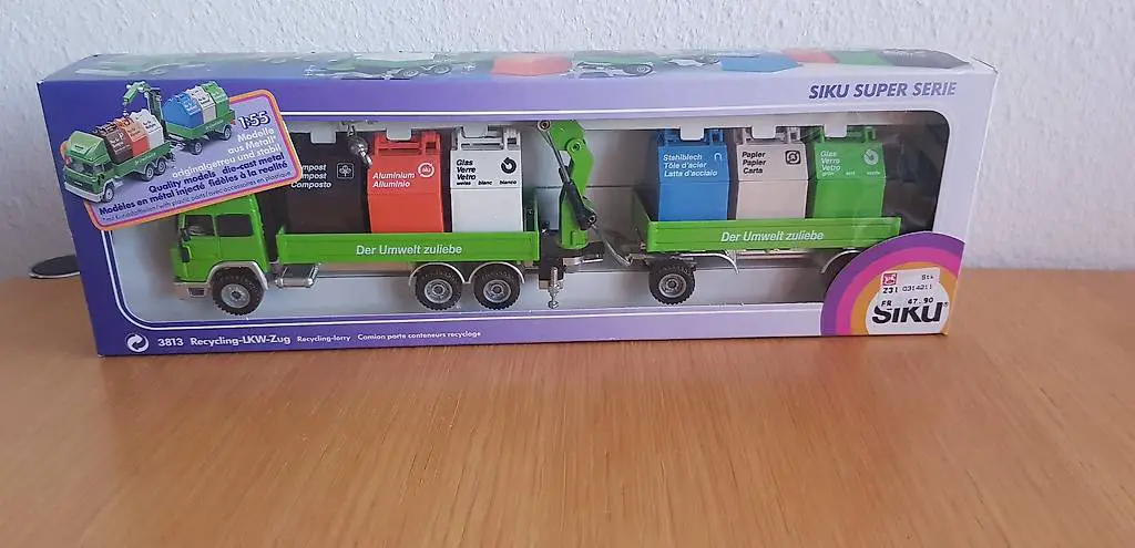 Siku 3813 Recycling LKW-Zug Iveco in OVP