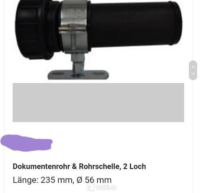 Ausweisrohr Dokumentenrohr