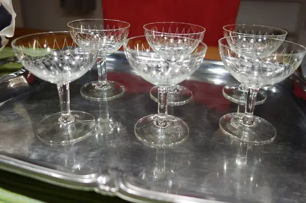 Glas, antik, vintage 6 Stk.