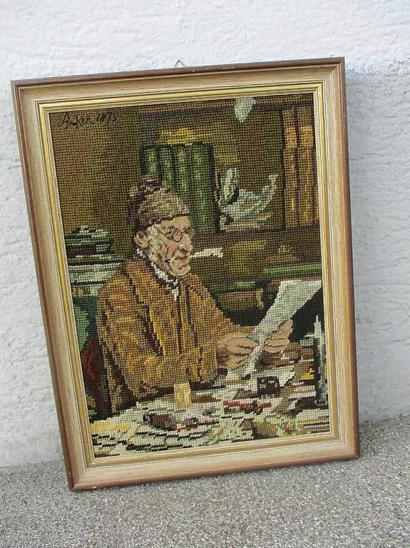 Gobelin-Bild Albert Anker Gemeindeschreiber Rustico-Kunst