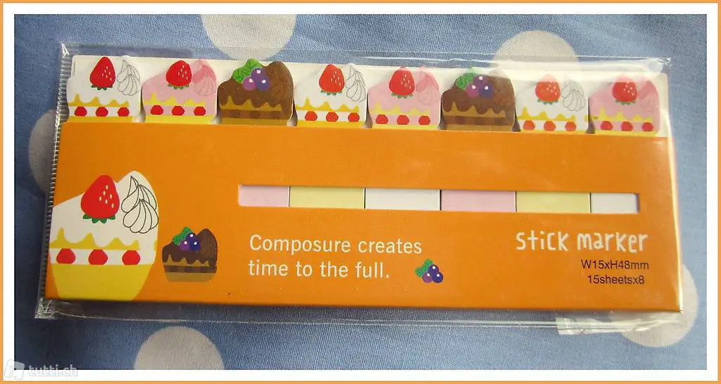 Post-it "Strawberries & Cream" Erdbeer fraise fragola P45