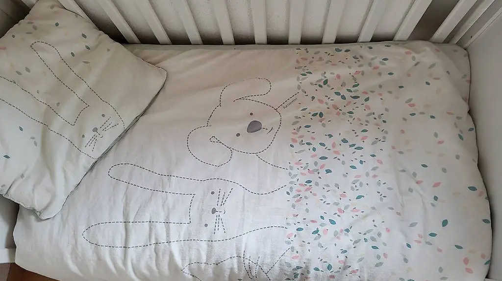 Blümli Kleinkind Bettbezug 100x135 und Kissen 40x60cm