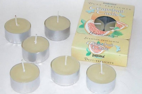 72 Duft-Teelichter Grapefruit-Cassis