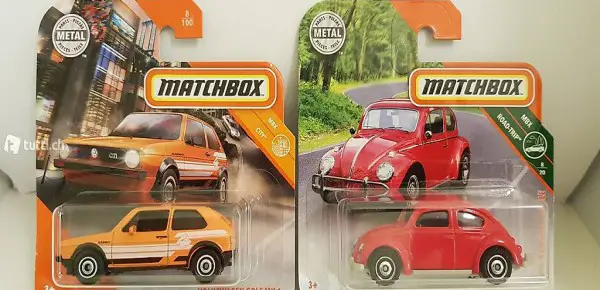 Matchbox VW Golf 1 GTi Rabbit / VW Käfer Beetle
