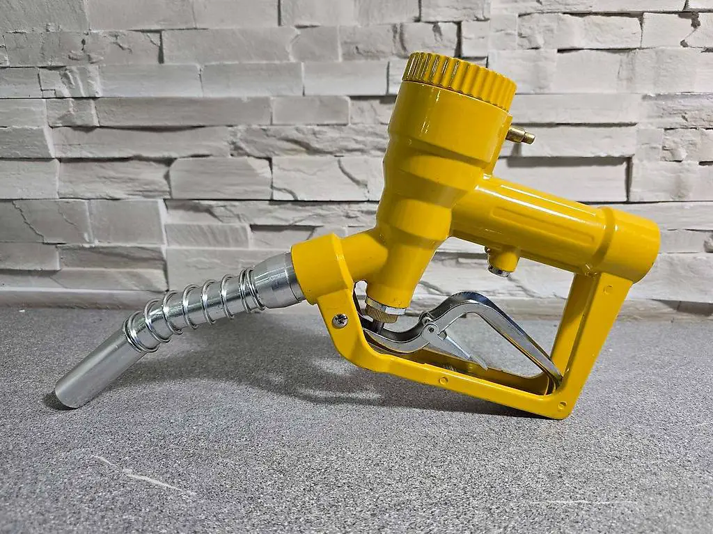 Metall Zapfpistole mit Zählwerk 1" Heizölpistole Tankstelle