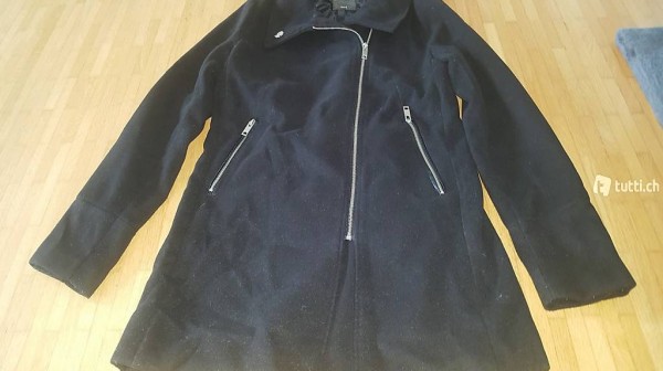 Schwarzer Mantel Gr.36