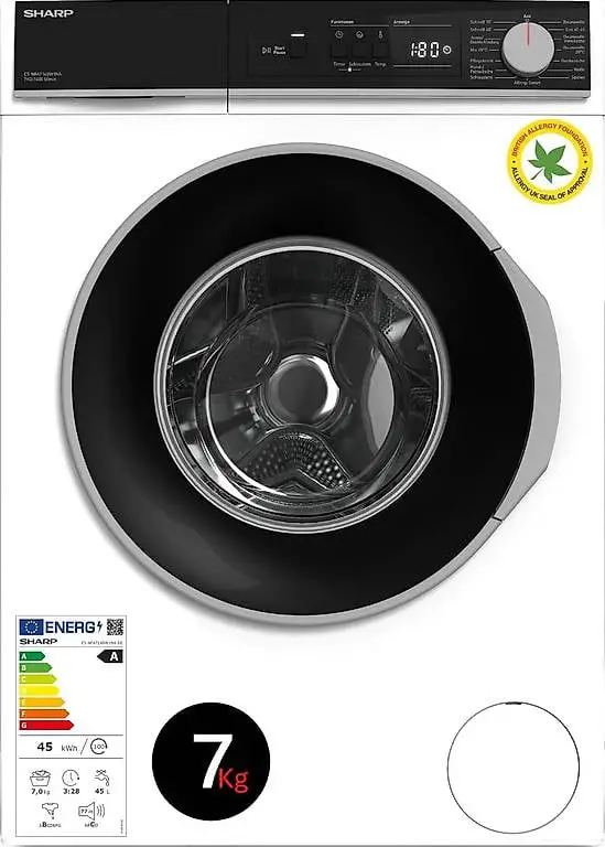 Sharp ES-NFA714BW1NA-DE Waschmaschine Frontlader/A / 7kg / 1