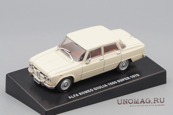 NEU: Alfa Romeo Giulia 1600 Super 1968-1970 creme 1:43